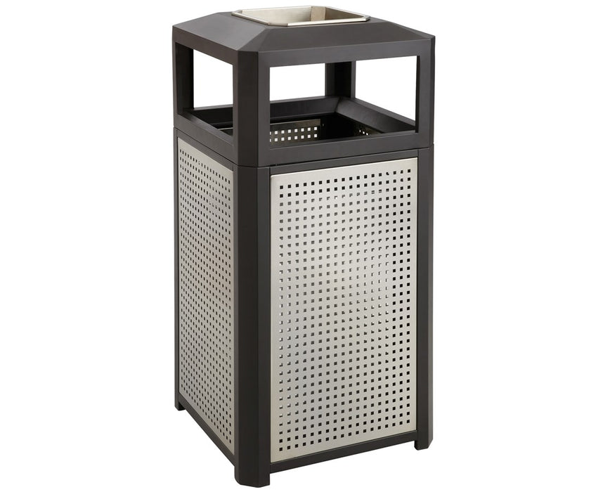 Evos 38-Gallon Steel Trash Can with Ash Urn
