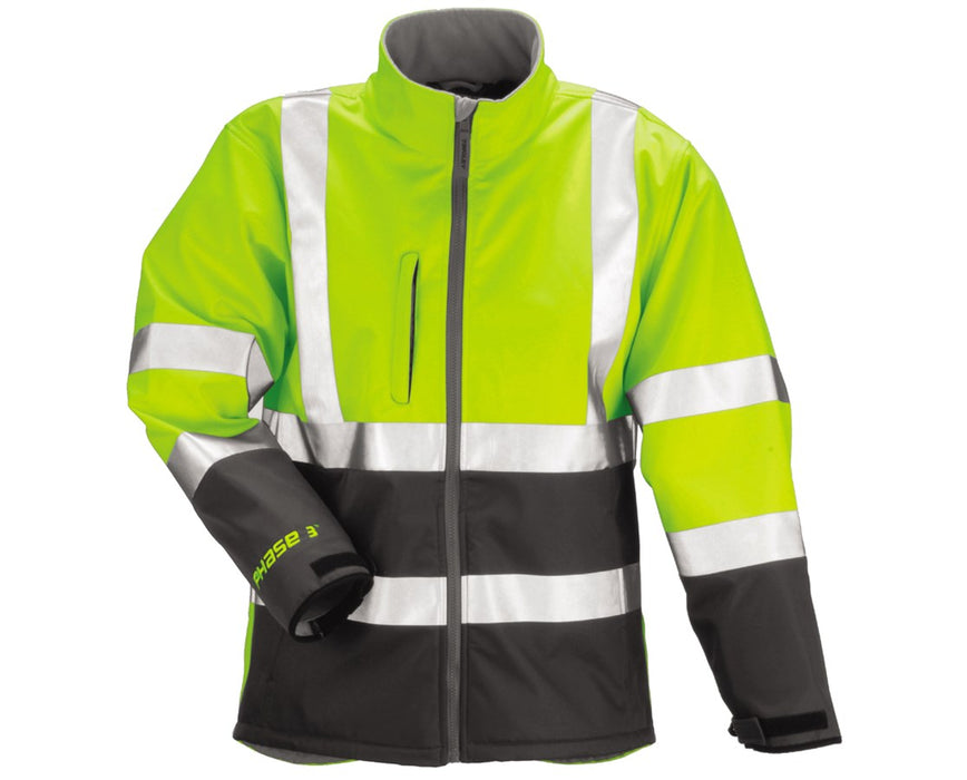 Large Class 3 High Visibility Windproof Water Resistant Insulated Jacket