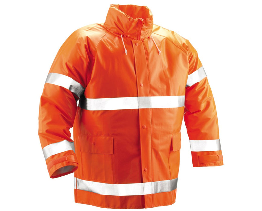 General Purpose Rain Jacket Medium Orange-Red