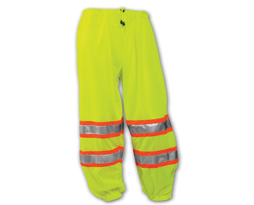 Two-Tone Class E High Visibility Pants Fluorescent Yellow - Green - Small/Medium