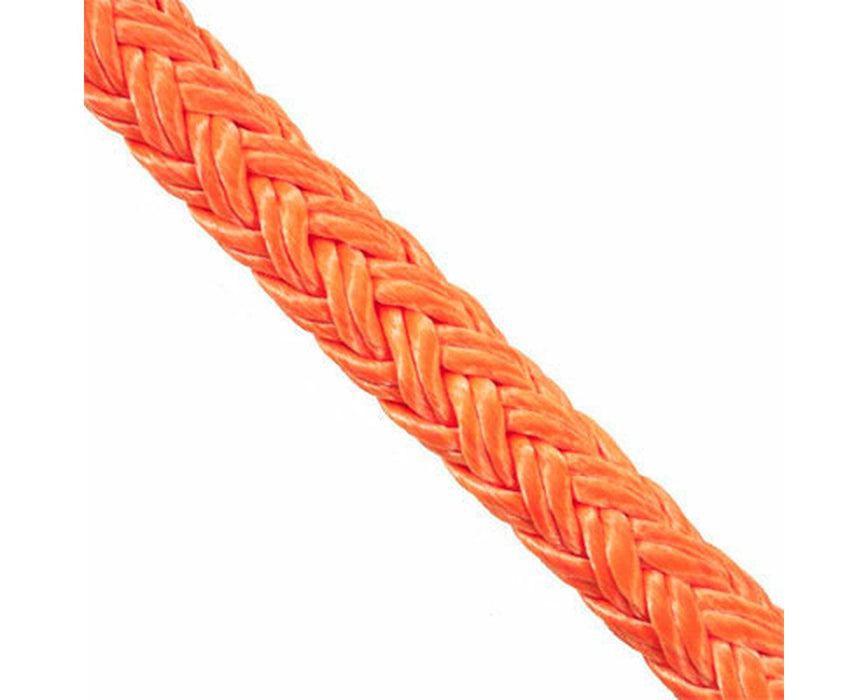 Sling-Grade Tenex Rigging 12-Strand Rope, per Foot - 5/8" - Orange