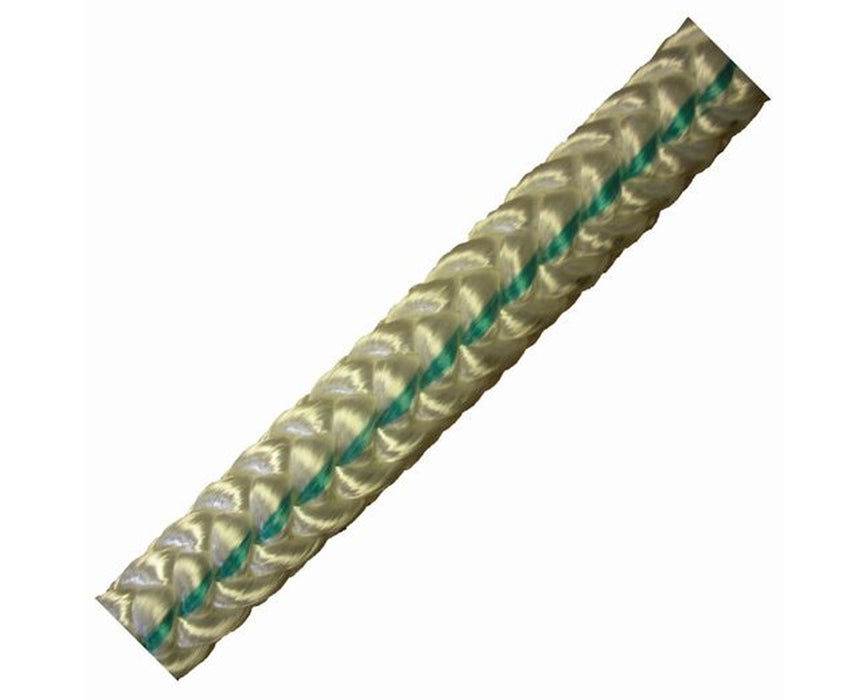 Arbor Plex Rigging Rope, Polyester/Polyolefin, 5/8" D, 12 Strand, 9,000 lbs., 150'