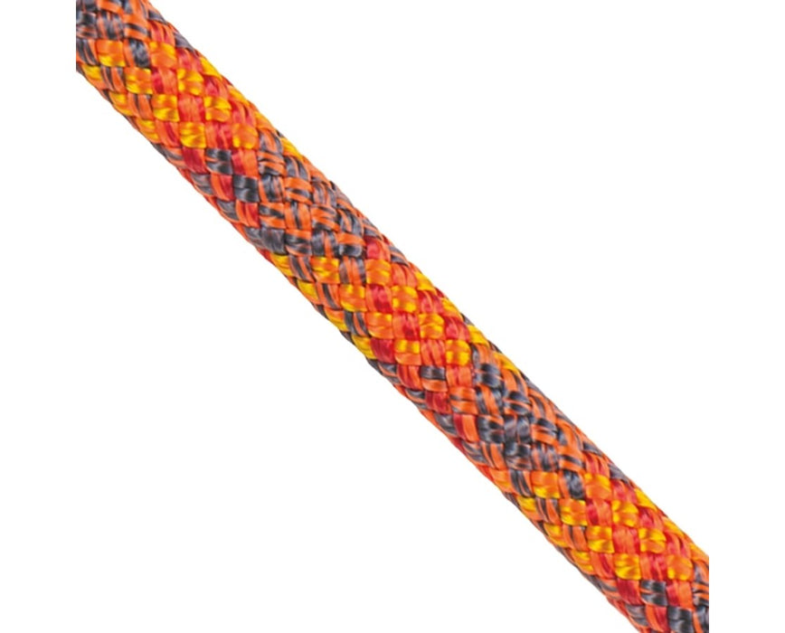 Mercury Climbing Kernmantle Rope, Polyester/Nylon, 7/16" D, 8,600 lbs., 120' - Grizzly-Spliced 2 Ends