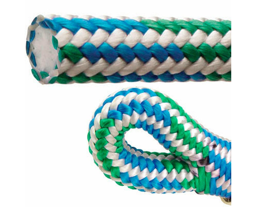 Velocity Cool 7/16" Double Braid Climbing Rope, 120' L - Tight-Spliced 1 End