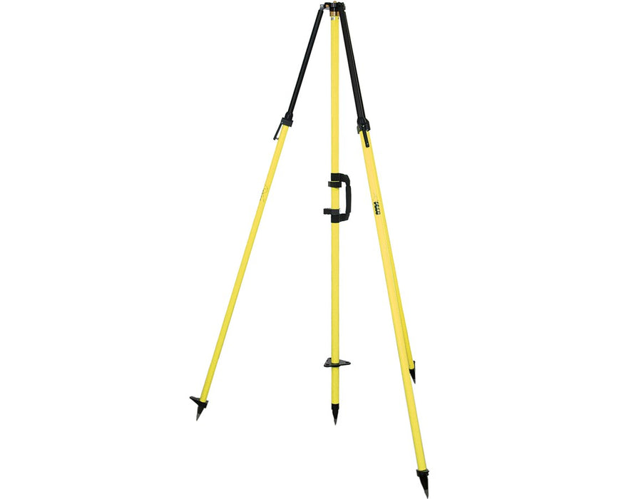 Fixed-Height GPS Antenna Tripod with 2m Center Staff Yellow