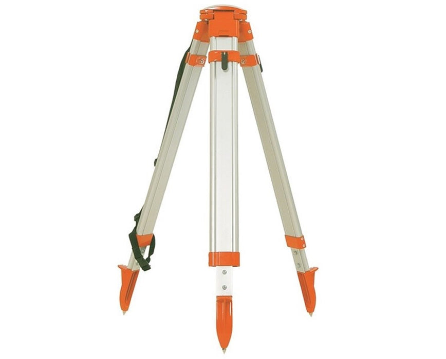 Round Leg Aluminum Survey Tripod - 63.5" - Orange - Quick Clamp