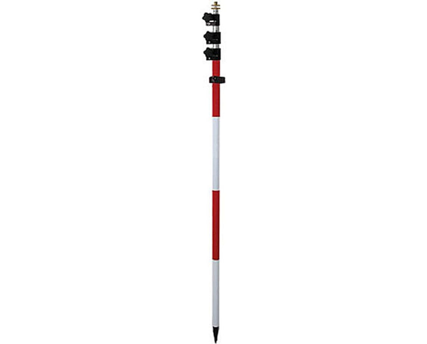 15.25' Contractor TLV Prism Pole, Feet/10ths & Metric
