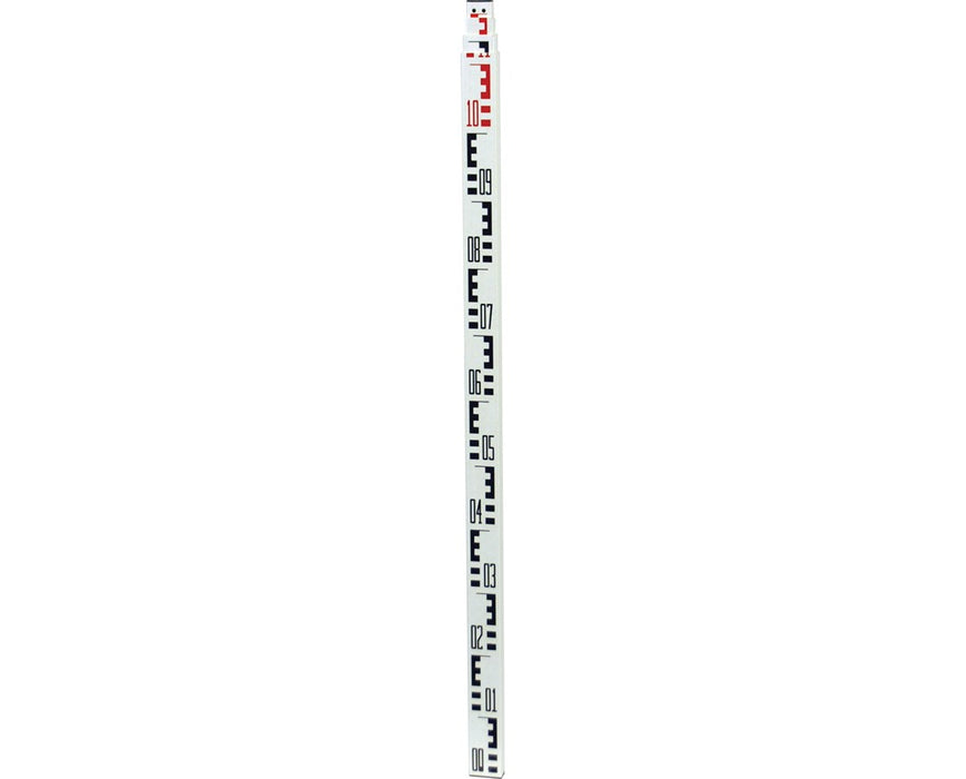 4 m Crain Rectangular CR Fiberglass Leveling Rod, Centimeters/E-Metric