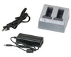 Dual-Slot Battery Charger w/ Power Cord Kit & 12V Vehicle Adapter for Focus 50 Robotic Total Station