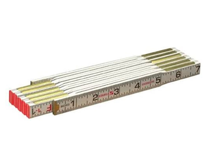 Type 600 Flat Scale Wooden Folding Engineer's Scale Ruler