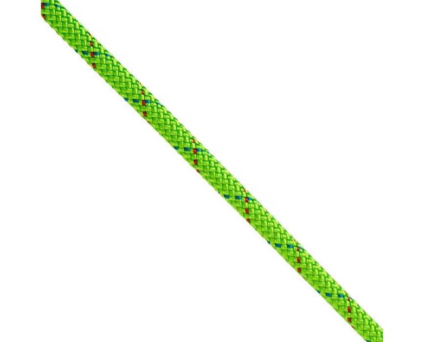 Atlas 1/2" Neon Green Rigging Double Braid Rope, 150' L - Standard Ends