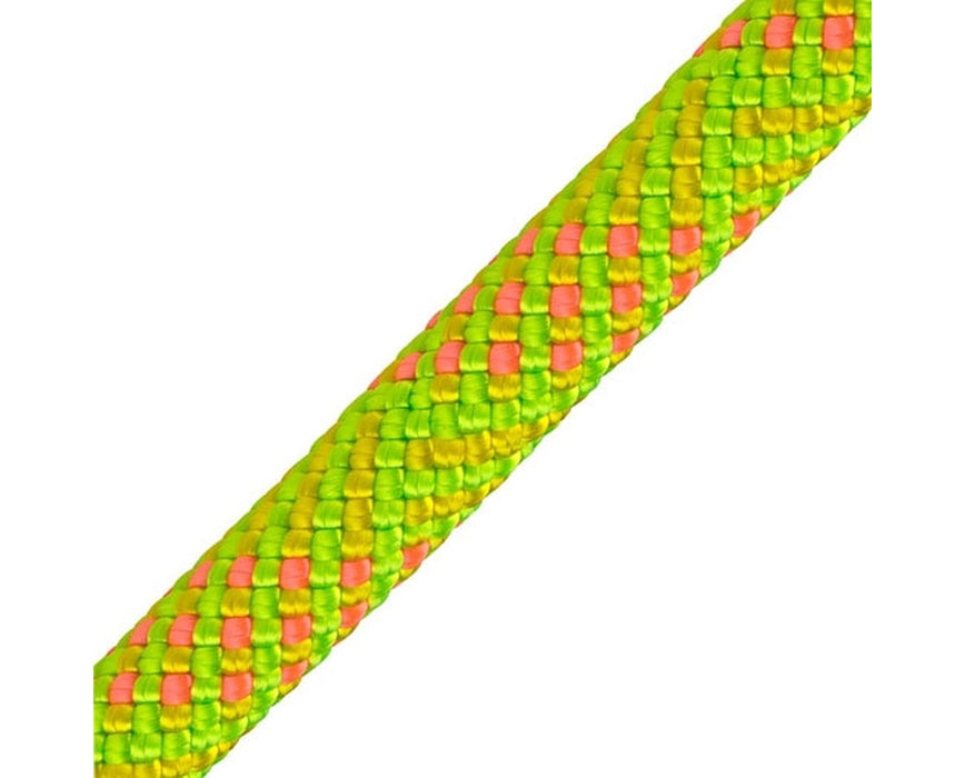 Snakebite 11mm Hi-Viz Green Kernmantle Climbing Rope, 600' L - Grizzly-Spliced 1 End