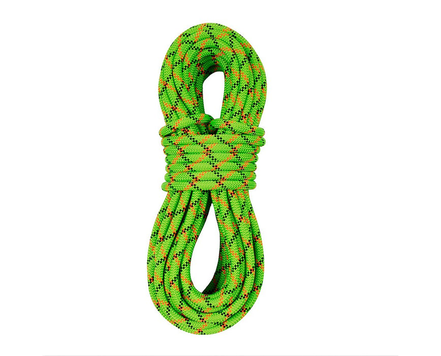 Work Pro 12.5mm Neon Green Climbing Kernmantle Rope, 150' L - Standard Ends