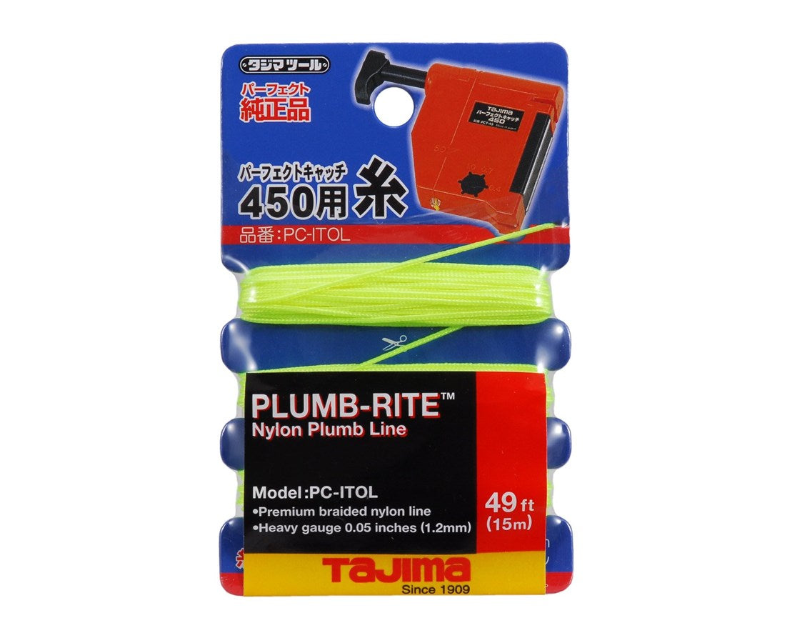 Tajima PlumbRite Braided Plumb Line 15 m/49 ft. — Tiger Supplies