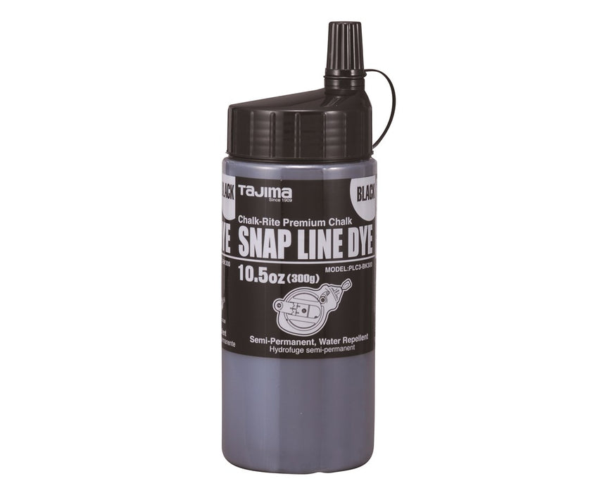 Snap Line Dye Semi-Permanent Marking Chalk 300g /10.5 oz  Black