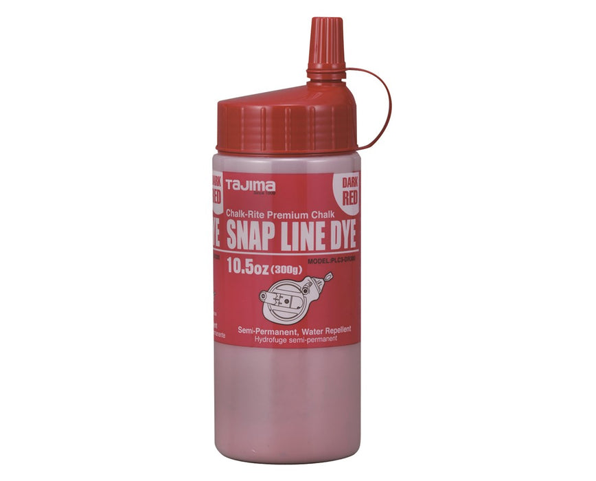 Snap Line Dye Semi-Permanent Marking Chalk 300g /10.5 oz  Dark Red