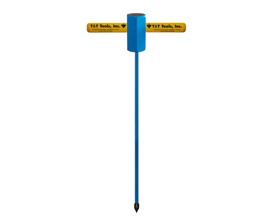 60" Striking Head Probe Standard Duty with 3/8" Round Rod and 3/8" Tip