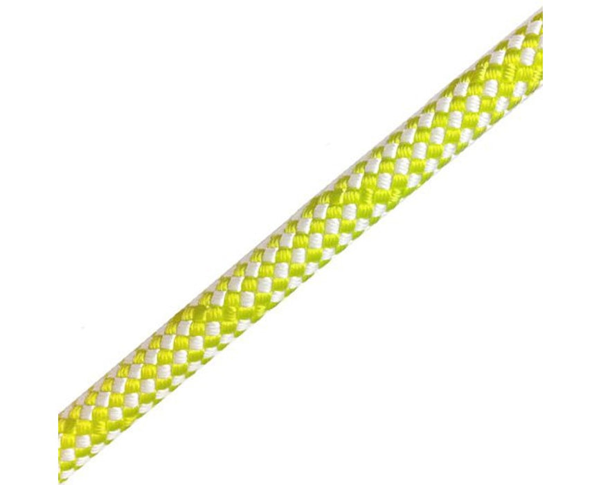 Sirius Yellow Rigging Rope, Polyester, 5/8" D, Double Braid, 17,300 lbs., 150' - Eye-Spliced 2 Ends