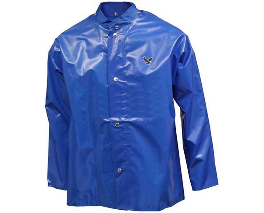 Jacket - Storm Fly Front - Hood Snaps Medium Blue