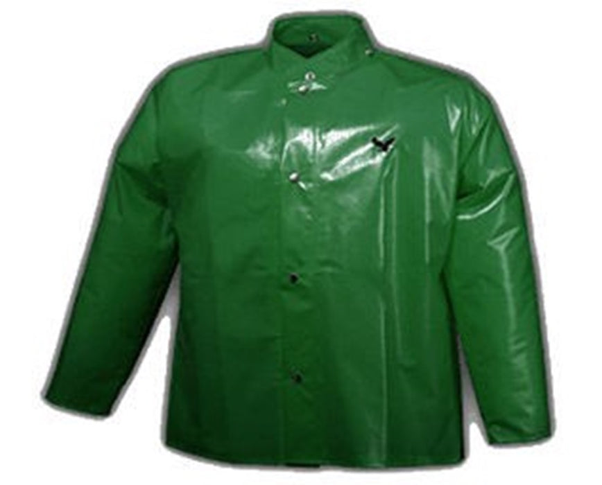 Jacket - Storm Fly Front - Hood Snaps Small Green