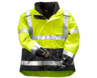 ANSI 107 Class 3 Fluorescent Yellow-Green Jacket with Removable Liner