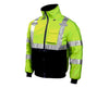 Premium ANSI Compliant High Visibility Insulated Jacket Fluorescent Yellow - Green
