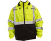 ANSI Compliant High Visibility Insulated Jacket Fluorescent Yellow Green