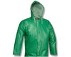 ACID SUIT - Green Jacket - Storm Fly Front - Attached Hood