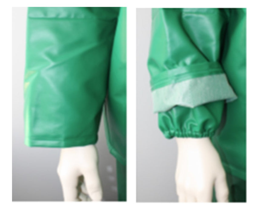 ACID SUIT - Green Jacket - Hood Snaps - Inner Cuffs
