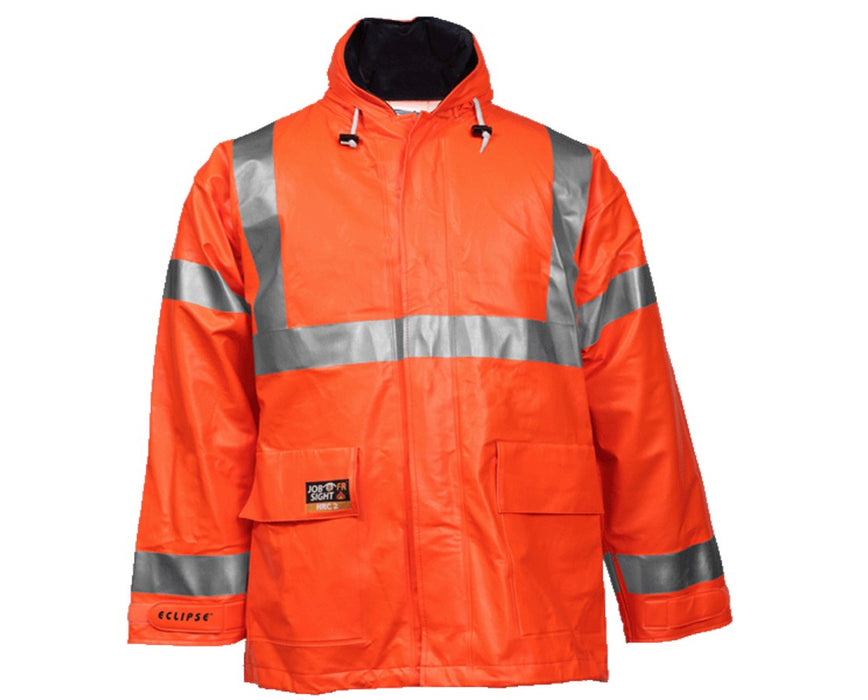 XL High Visibility Fluorescent Orange Red Jacket