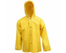 Yellow Jacket with Storm Fly Front and Attached Hood
