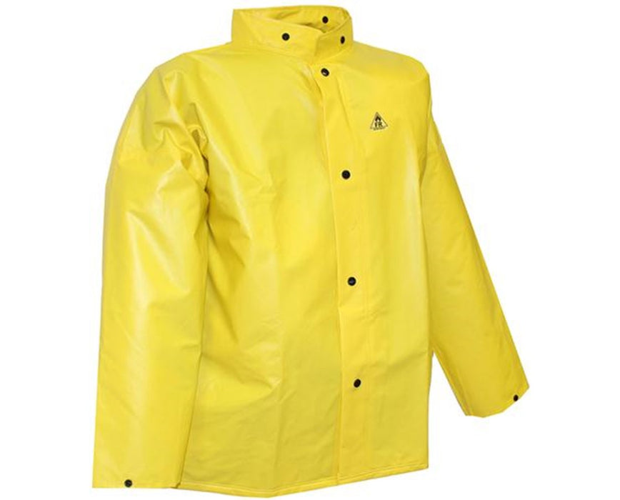 XL Flame Resistant Yellow Jacket Storm Fly Front and Hood Snaps