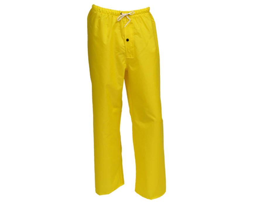 Breathable Yellow Pants with Fly Front