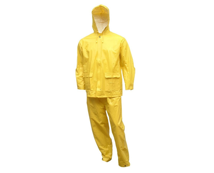 2 Piece Suit - Jacket - Waist Pants - Retail Packaged Medium Yellow