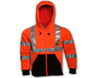 Class 3 Hooded High Visibility Sweat-shirt Orange