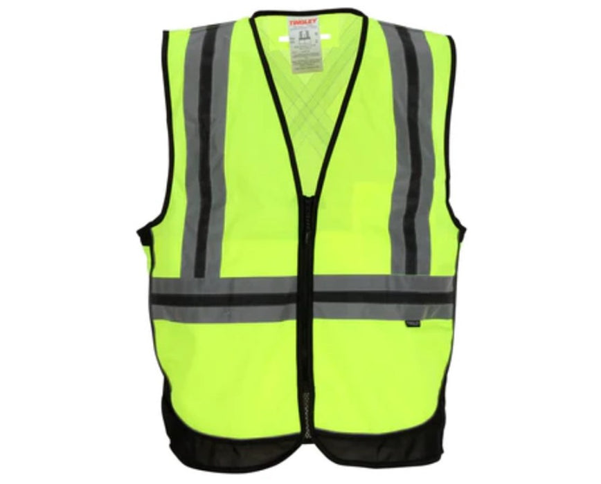 Class 2 Hi-Vis X-Back Safety Vest Fluorescent Yellow-Green - 4X Large – 5X Large