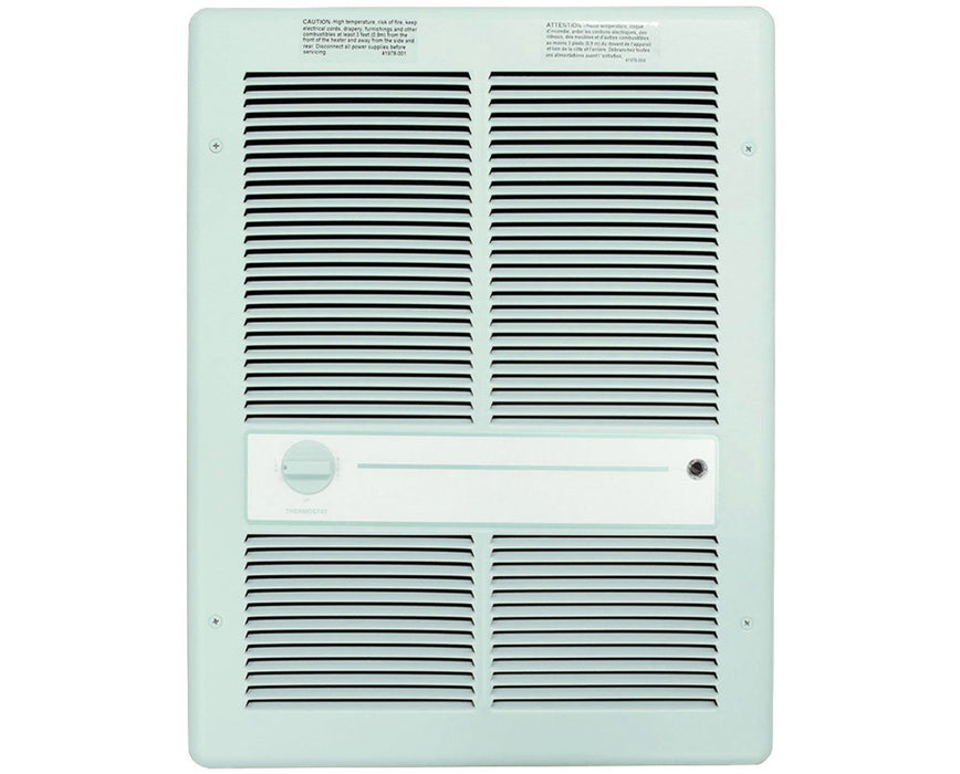 3310 4,800 Watts, 277 V Fan-Forced Heater w/ Single-Pole Thermostat, White
