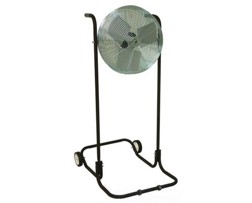 Industrial Workstation 24" Floor Fan with 1/8 HP & High Stand Fan Style