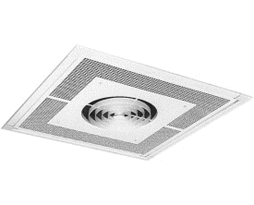 3480 3-kW Commercial Fan-Forced Recessed Mounting Ceiling Heater, 480 V w/ 3-Phase Motor