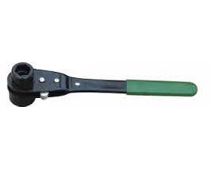 1-1/8" and 15/16" Double Socket Ratchet Wrench w/ Green Grip
